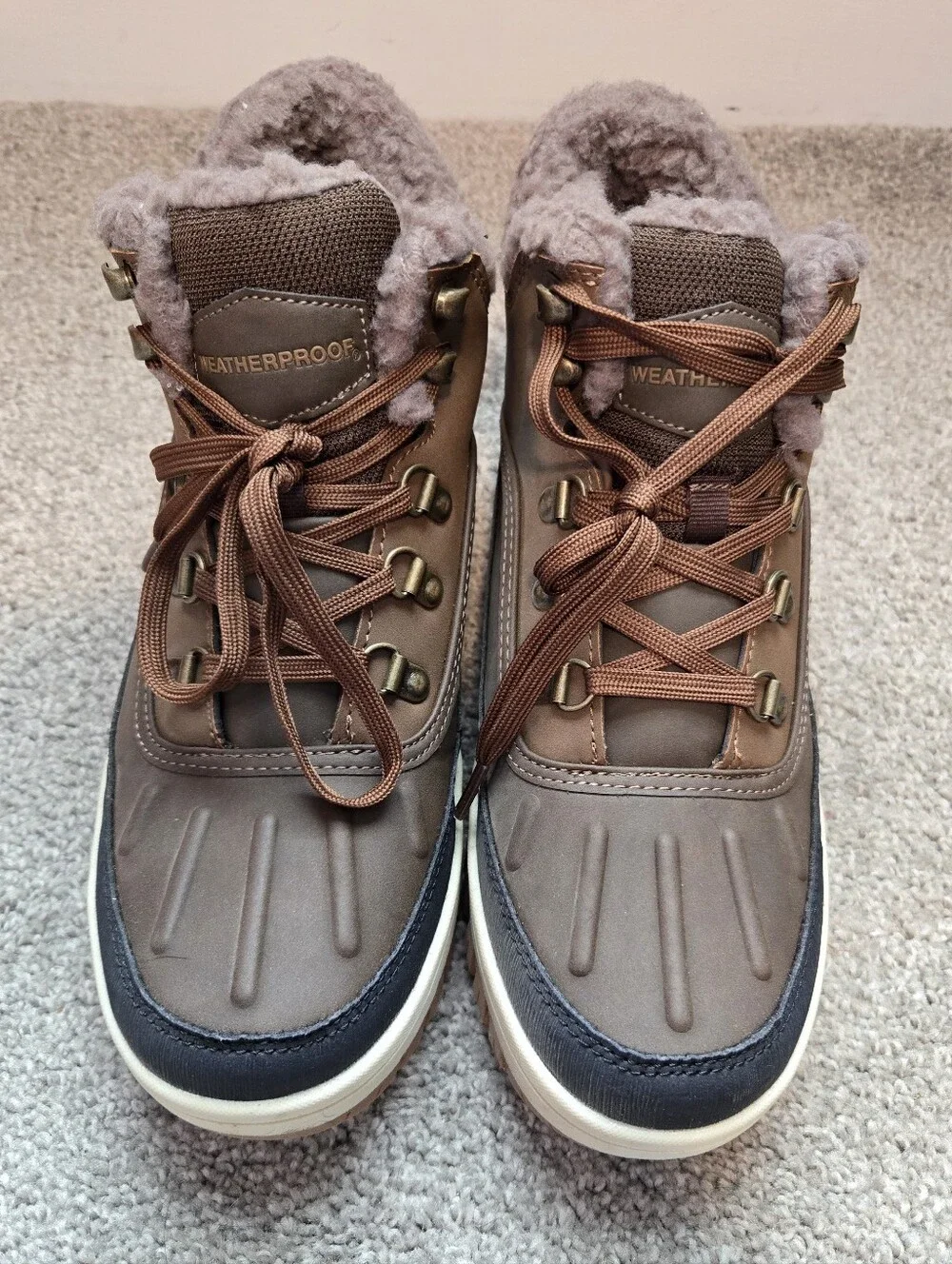 Men's Weatherproof Slope Sneaker Boots - Brown - Size 9